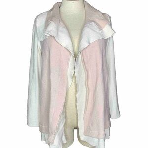 Chico’s Cream Metallic Wool Cardigan Sweater 3